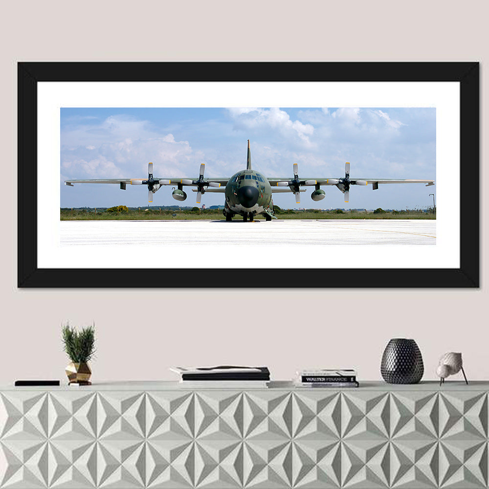 Camo Military Transport Aircraft Wall Art