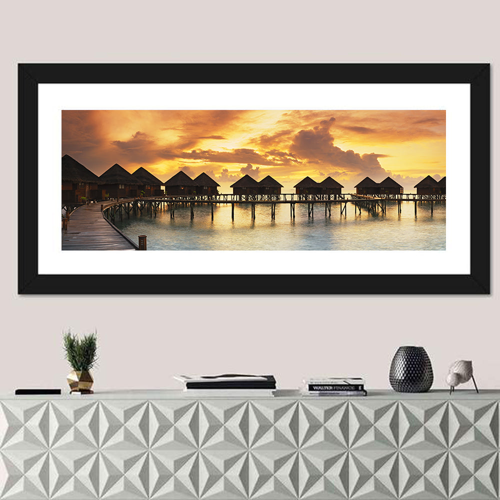 Golden Overwater Villas Wall Art