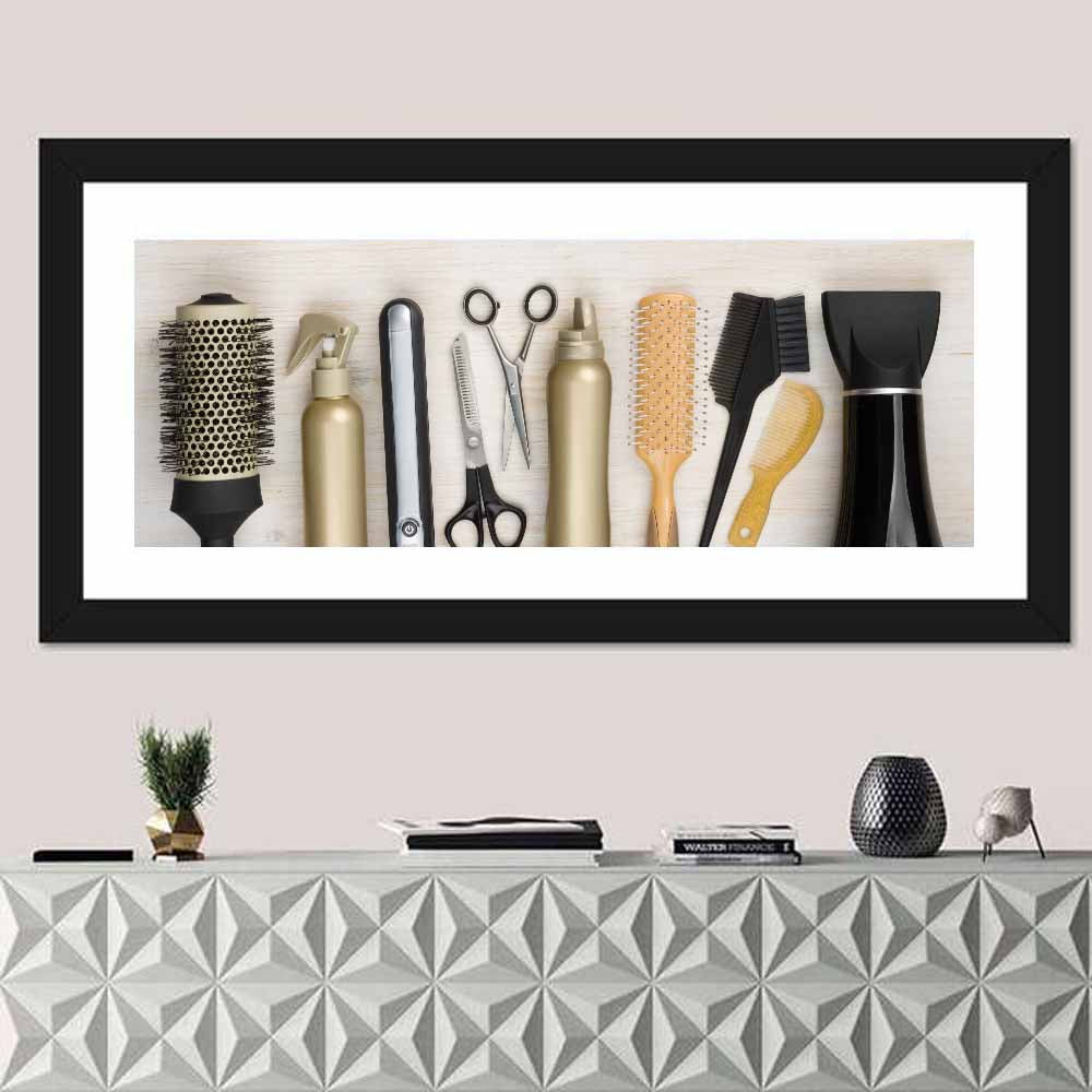 Minimalist Salon Tools Wall Art