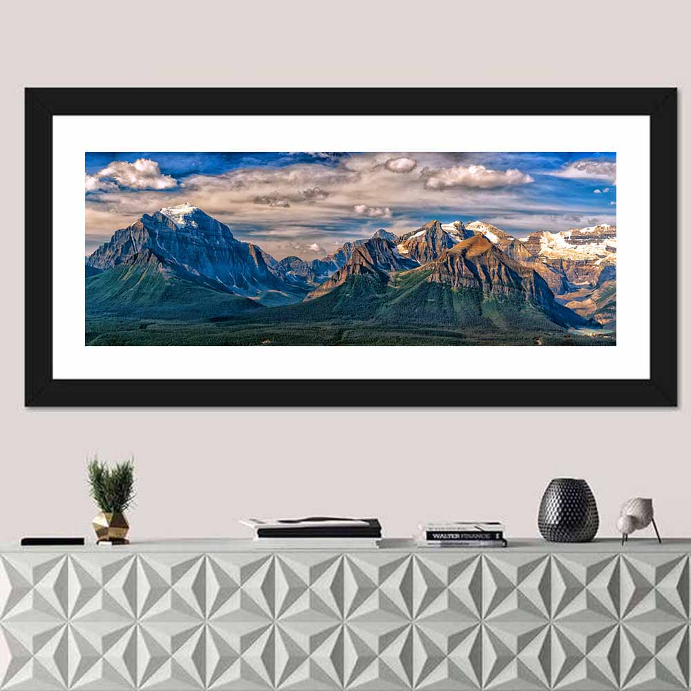 Canadian Rockies Snow-capped Peaks Wall Art