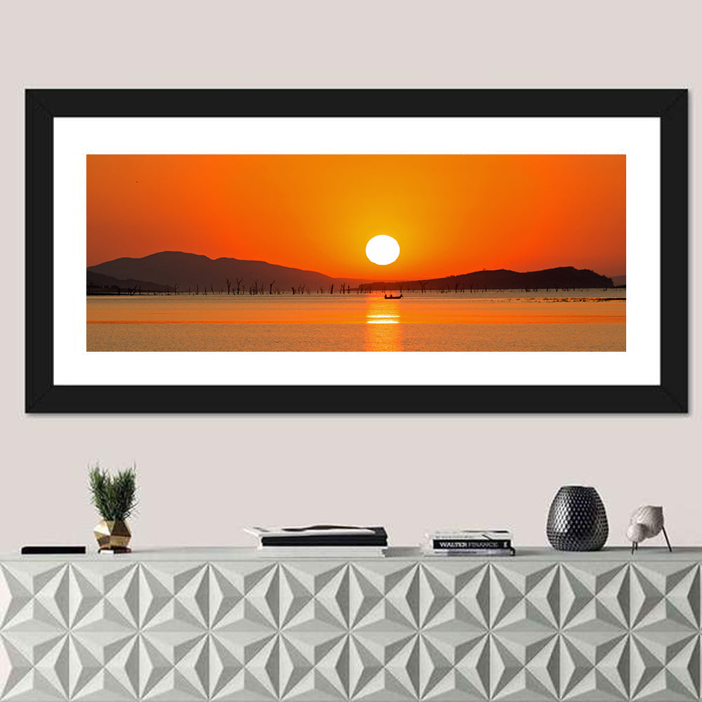 Lake Kariba Sunset Silhouette Wall Art
