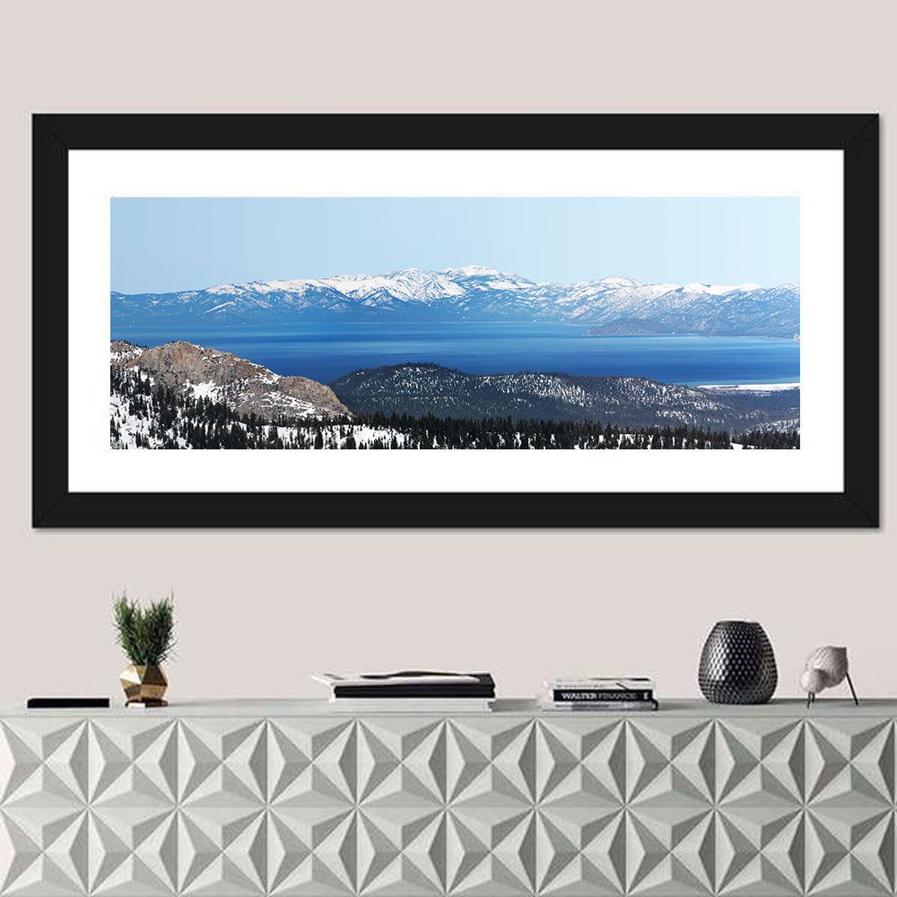 Lake Tahoe Snowy Peaks Wall Art