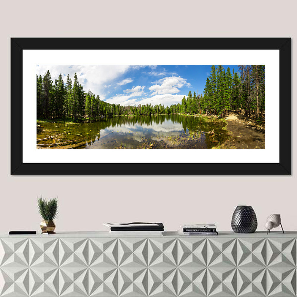 Estes Park Pine Lake Reflection Wall Art