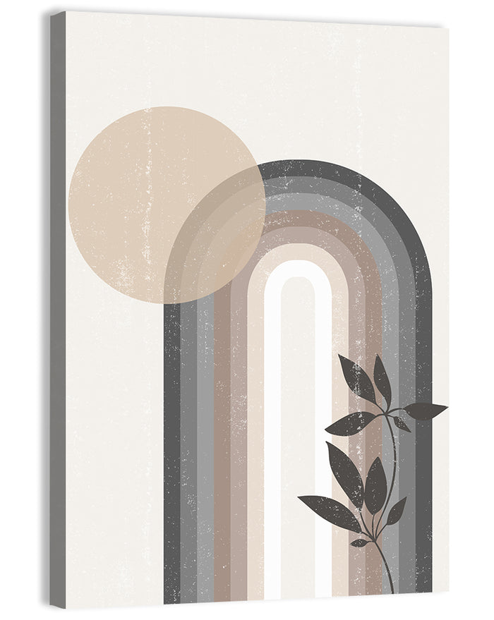 Sun Boho Minimalist Iv Wall Art as a canvas print