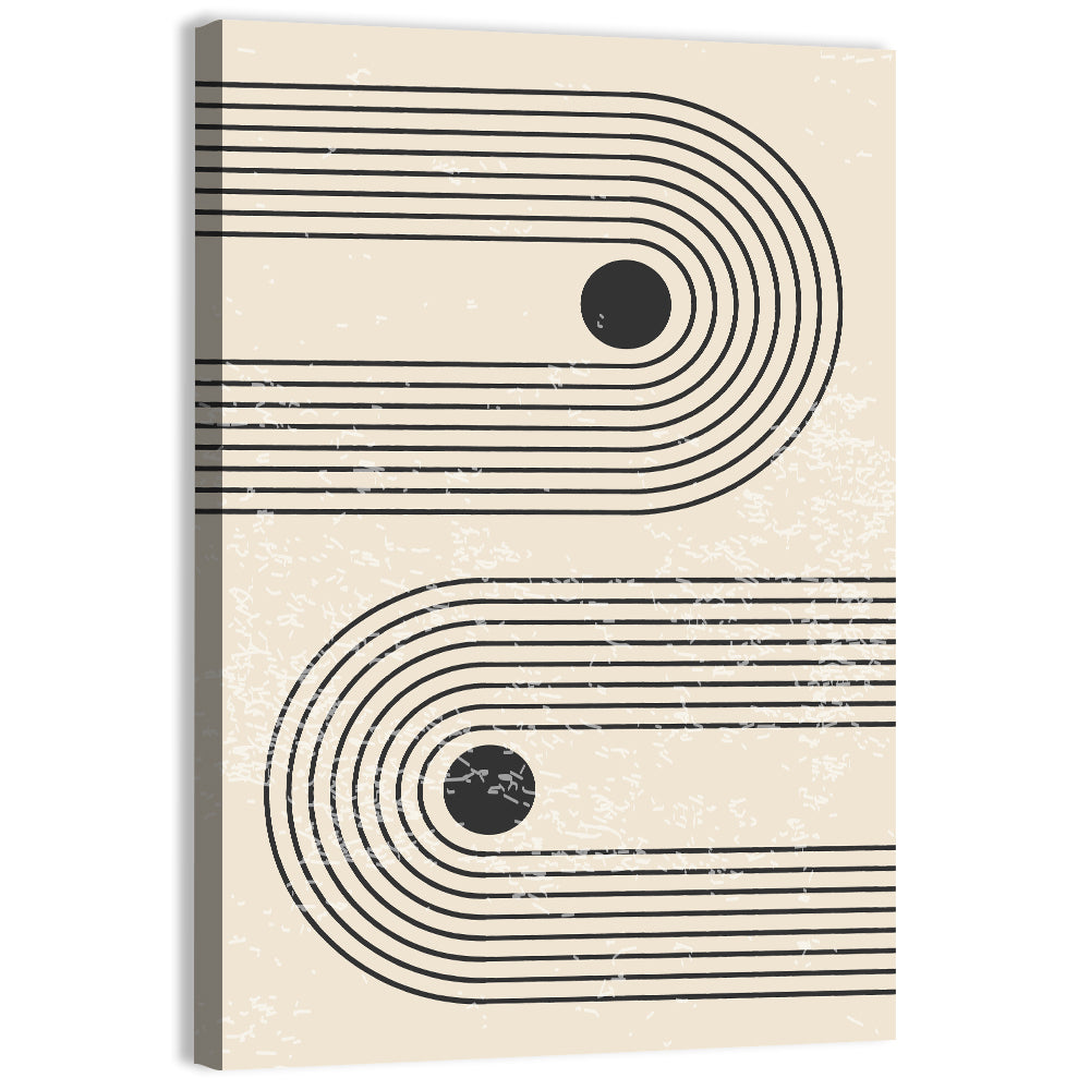 Round Paths Wall Art, canvas print, portrait