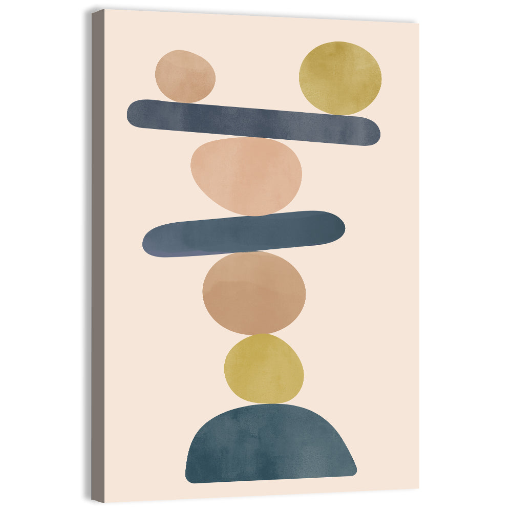 Balanced Stone Stack Wall Art, canvas print, portrait