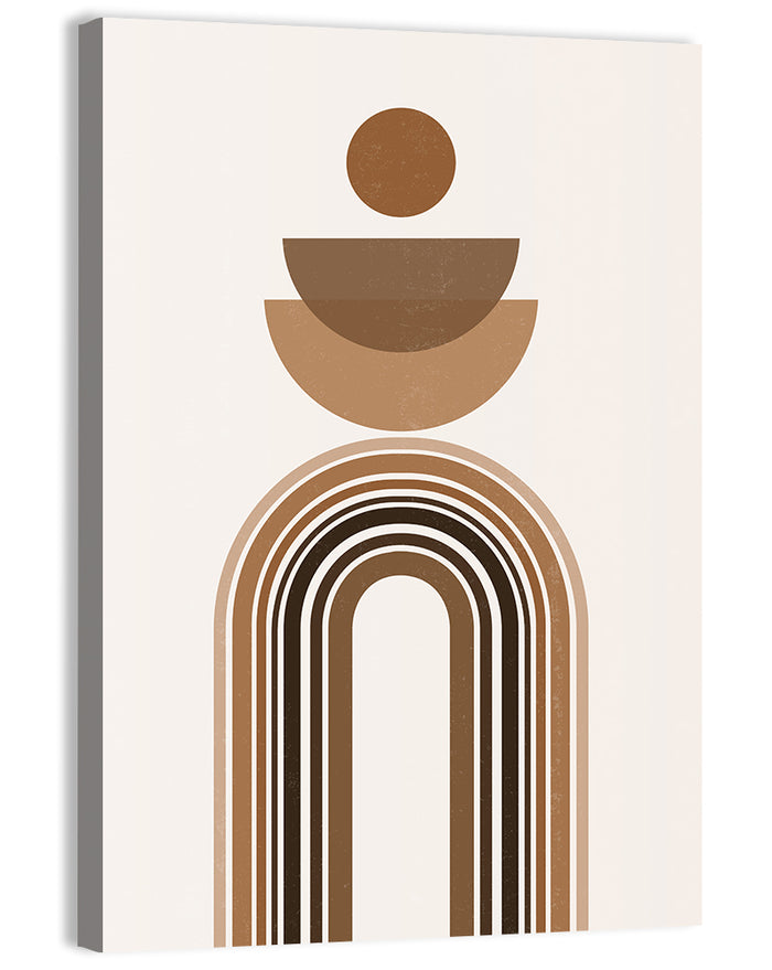 Neutral Rainbow Balance Wall Art as a canvas print