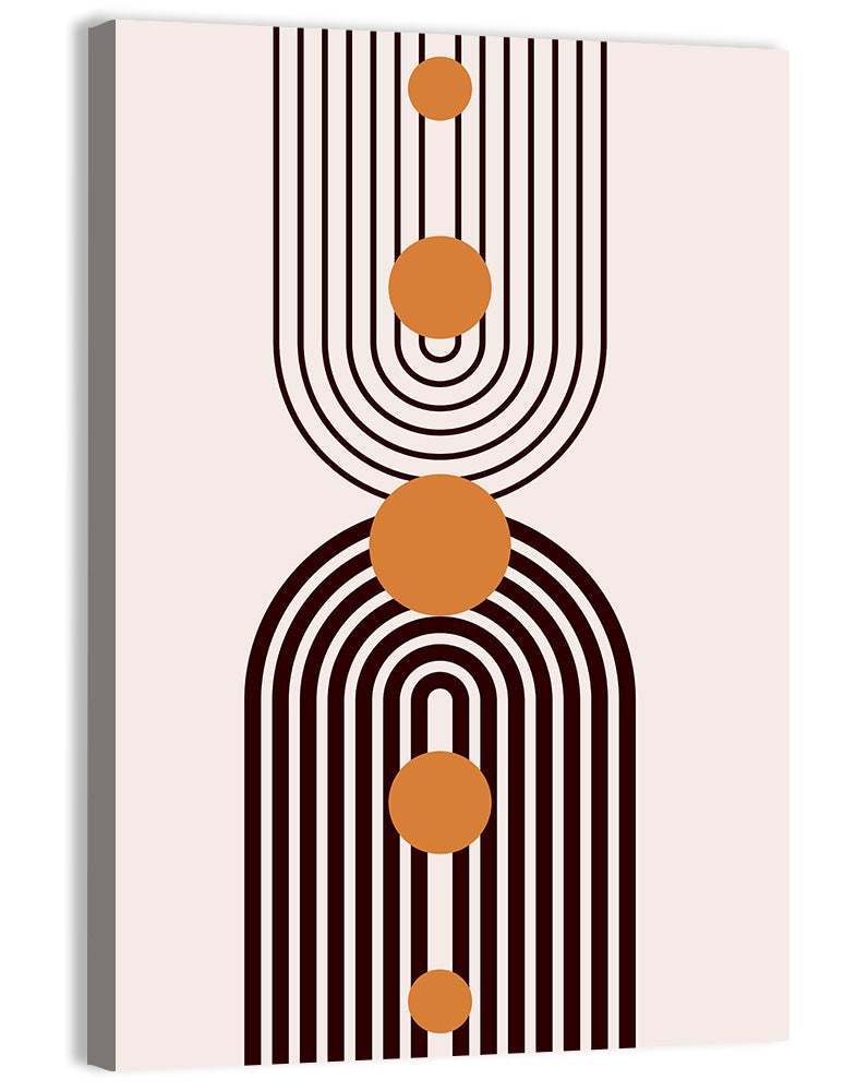 Boho Arch Pattern Wall Art, canvas print, portrait