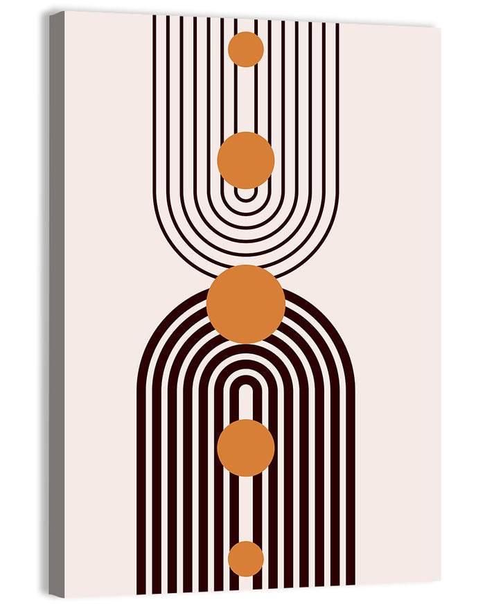Boho Arch Pattern Wall Art as a canvas print