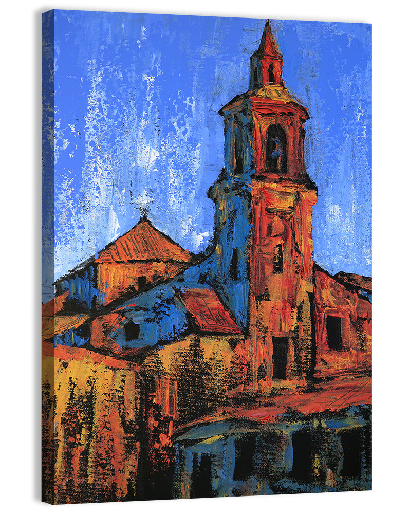 Iglesia Parroquial San Pedro Apostolo Wall Art, canvas print, portrait