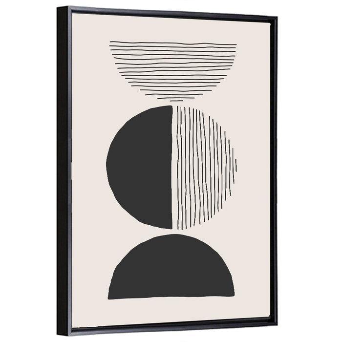 Moon Transition Wall Art as a framed canvas