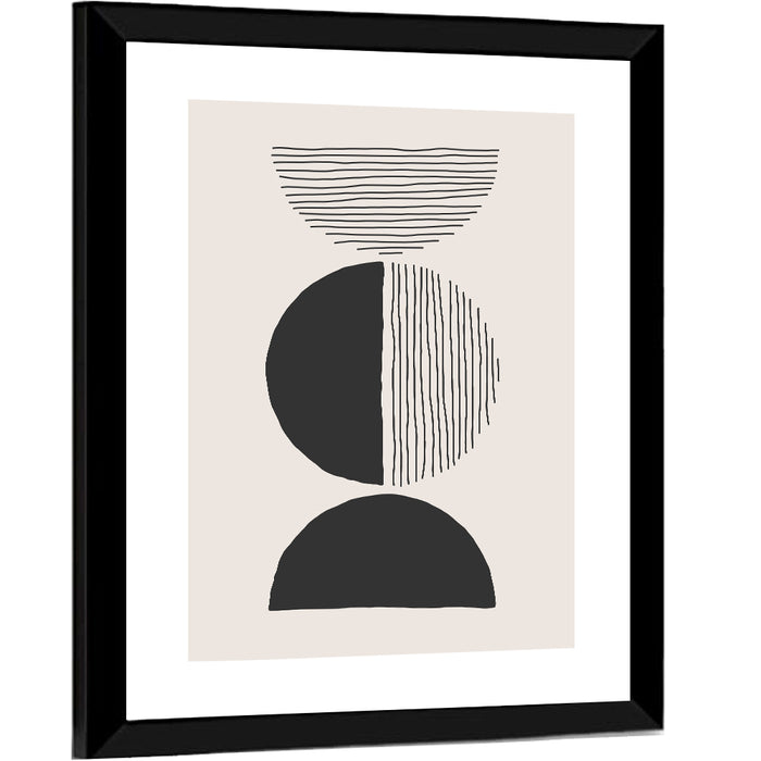 Moon Transition Wall Art as a framed print