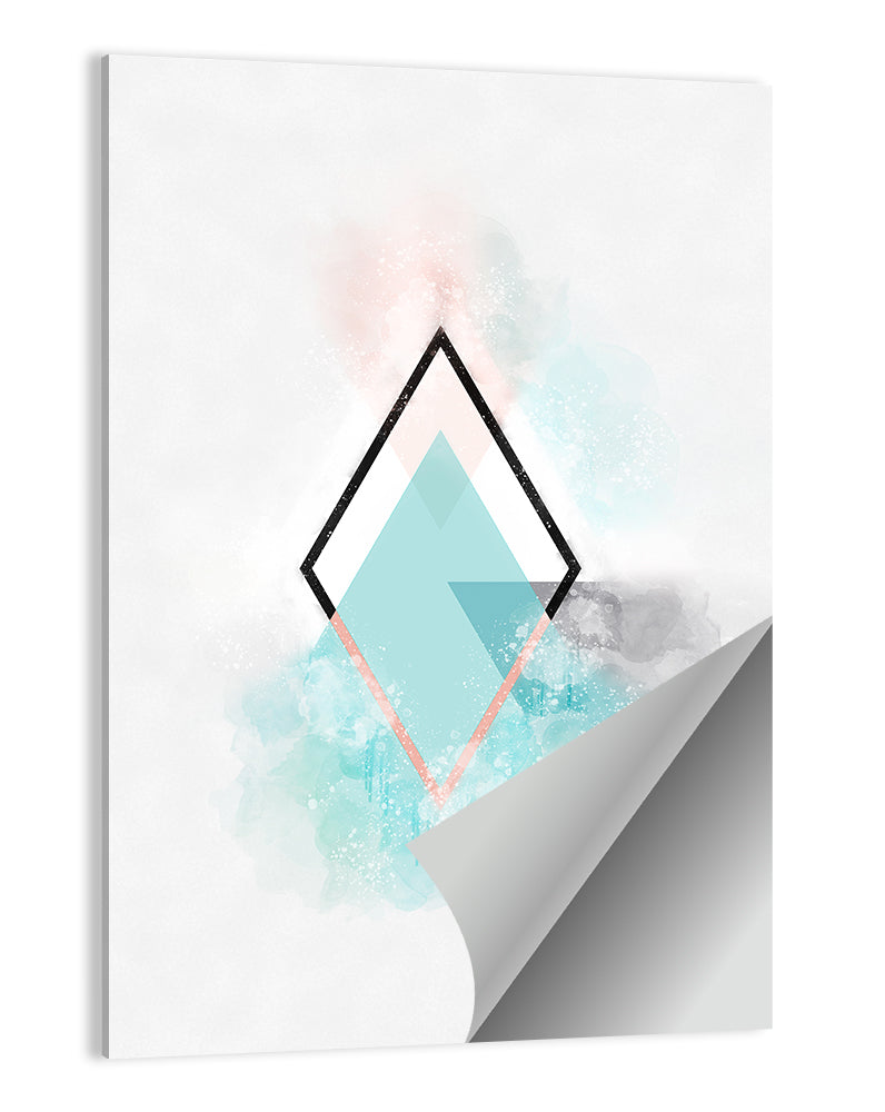 Scandinavian Diamond Geometry Wall Art