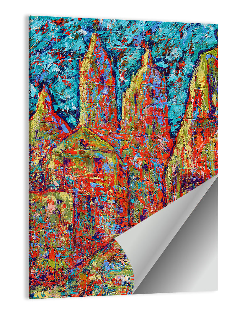Gothic Spires Cityscape Wall Art