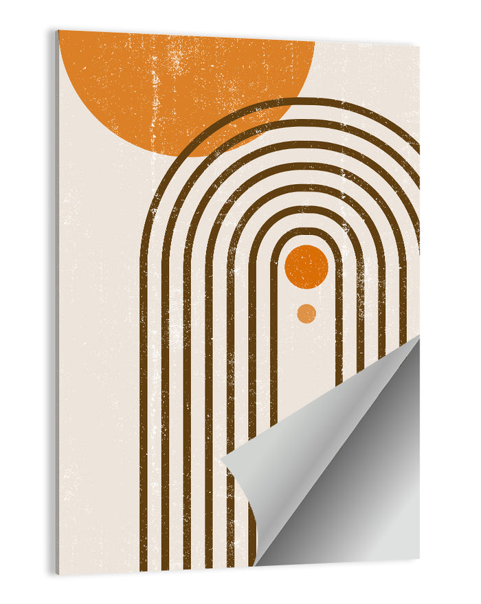 Boho Sun Arch Wall Art as a poster print