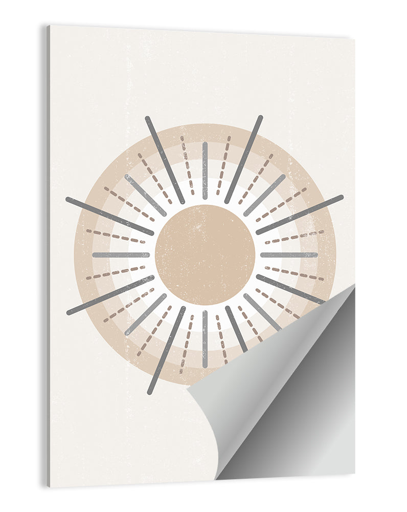Concentric Boho Sun Iii Wall Art