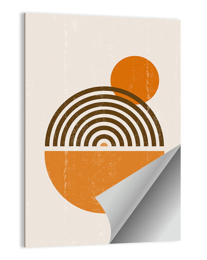 Semicircle Sunrise Study Wall Art as a poster print