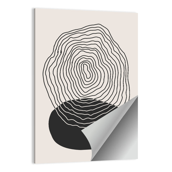 Sun Shadow Abstract Wall Art as a poster print