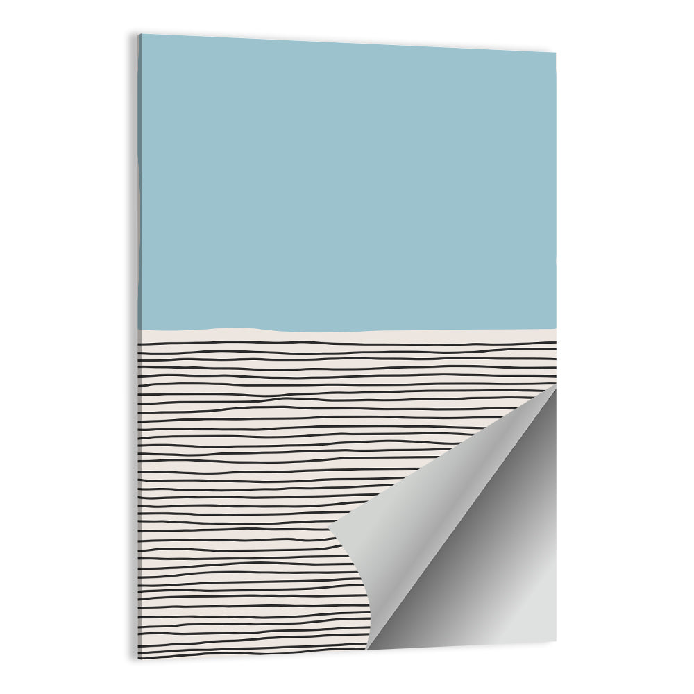 Blue Horizon Minimalist V Wall Art