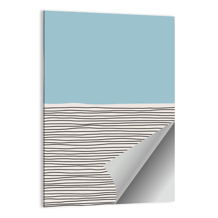 Blue Horizon Minimalist V Wall Art as a poster print