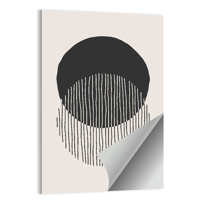 Moon Eclipse Minimalist Wall Art as a poster print