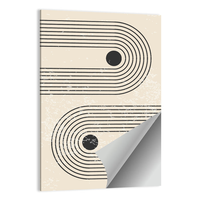 Round Paths Wall Art as a poster print
