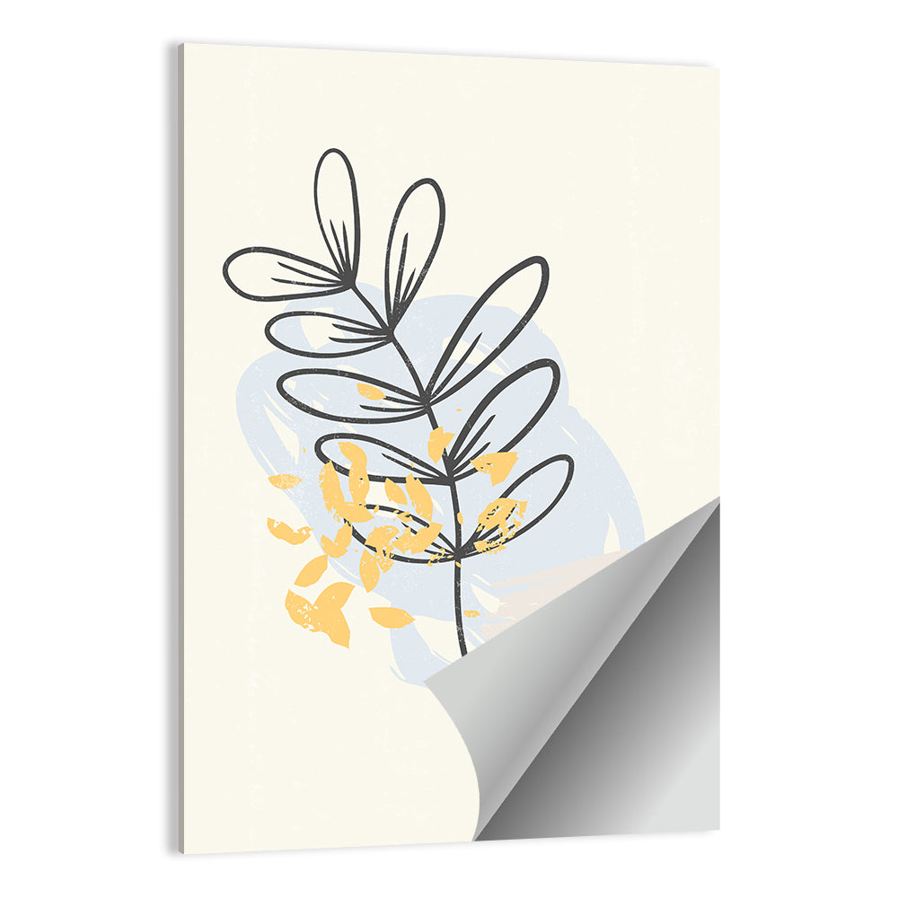 Falling Leaves Illustration Wall Art