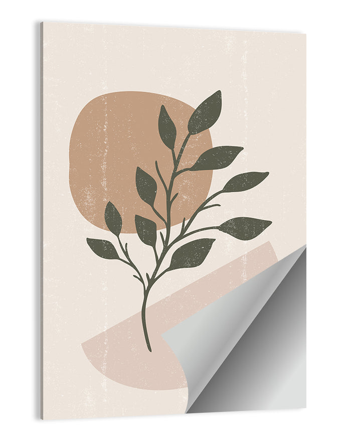 Boho Leaf Study Wall Art as a poster print
