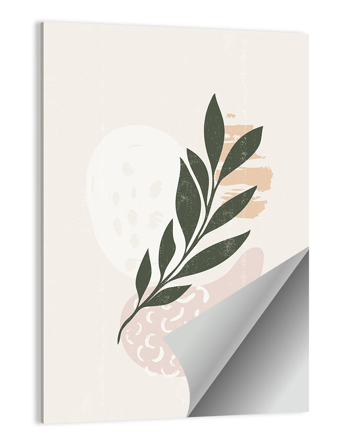 Boho Leaf Study Wall Art as a poster print
