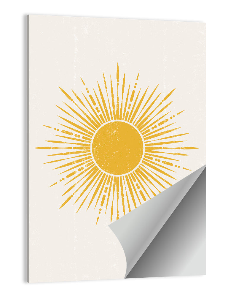 Golden Boho Sunburst Wall Art