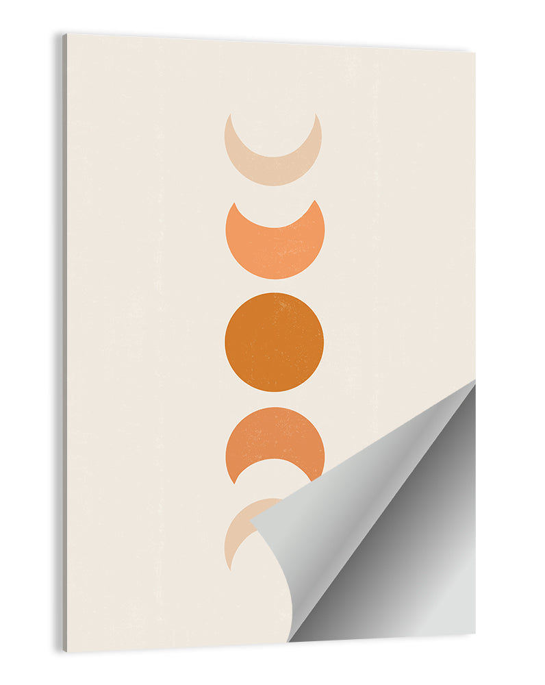 Minimalist Moon Phases Wall Art
