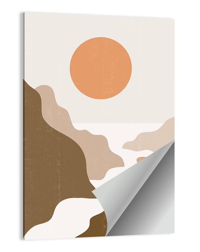 Sun Over Canyon River Wall Art as a poster print