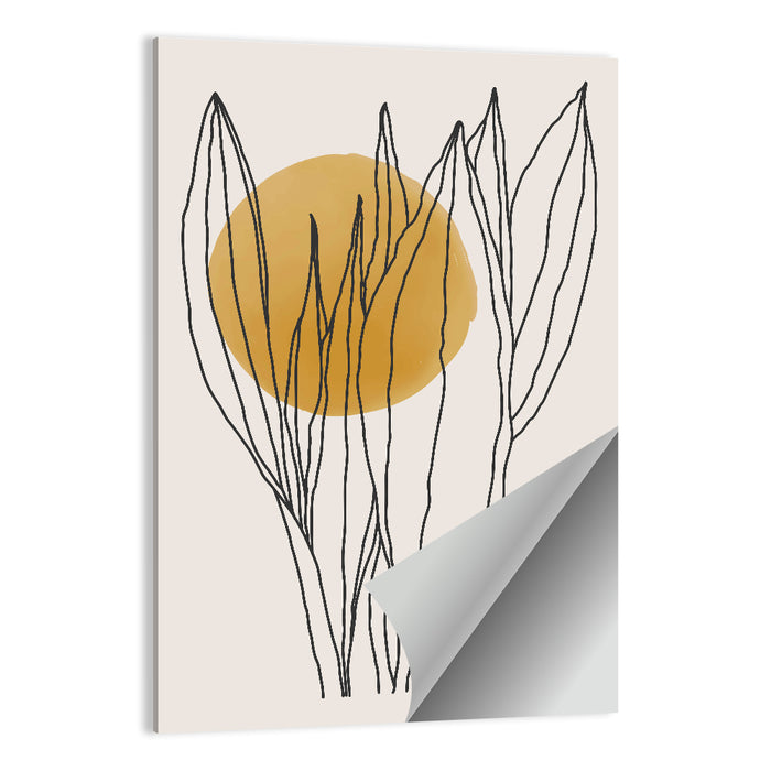 Leaves Catching Sun Wall Art as a poster print