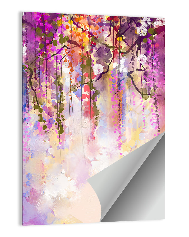 Wisteria Floral Abstraction Wall Art
