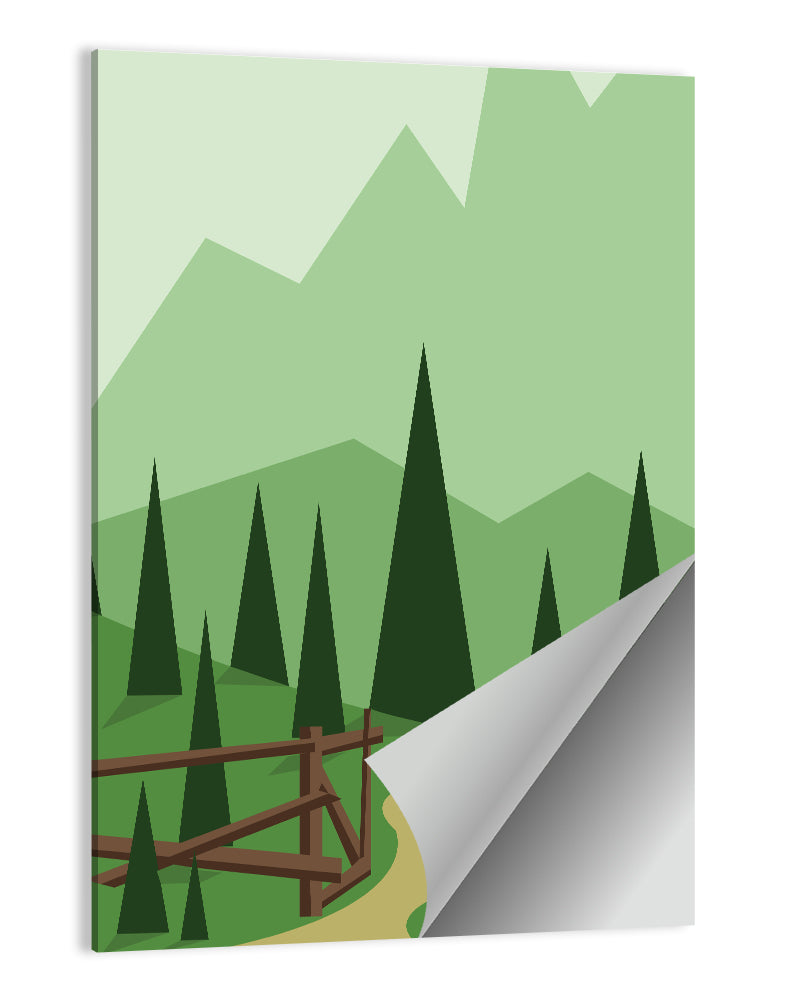 Winding Forest Path Wall Art