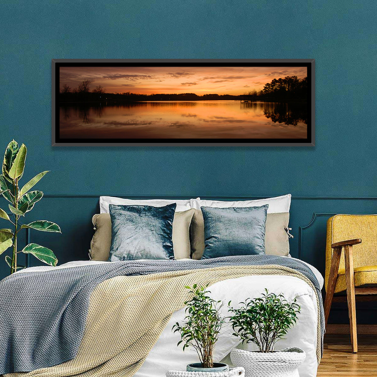 Lake Weiss Sunrise Reflection Wall Art