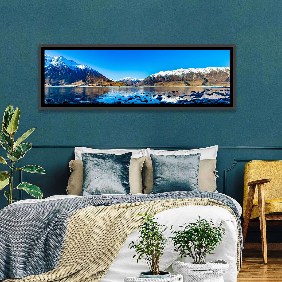 Lake Ohau Mountain Reflection Wall Art