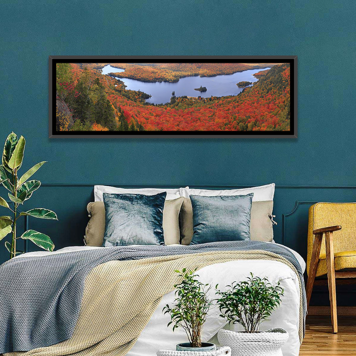Lake Monroe Autumn Vista Wall Art