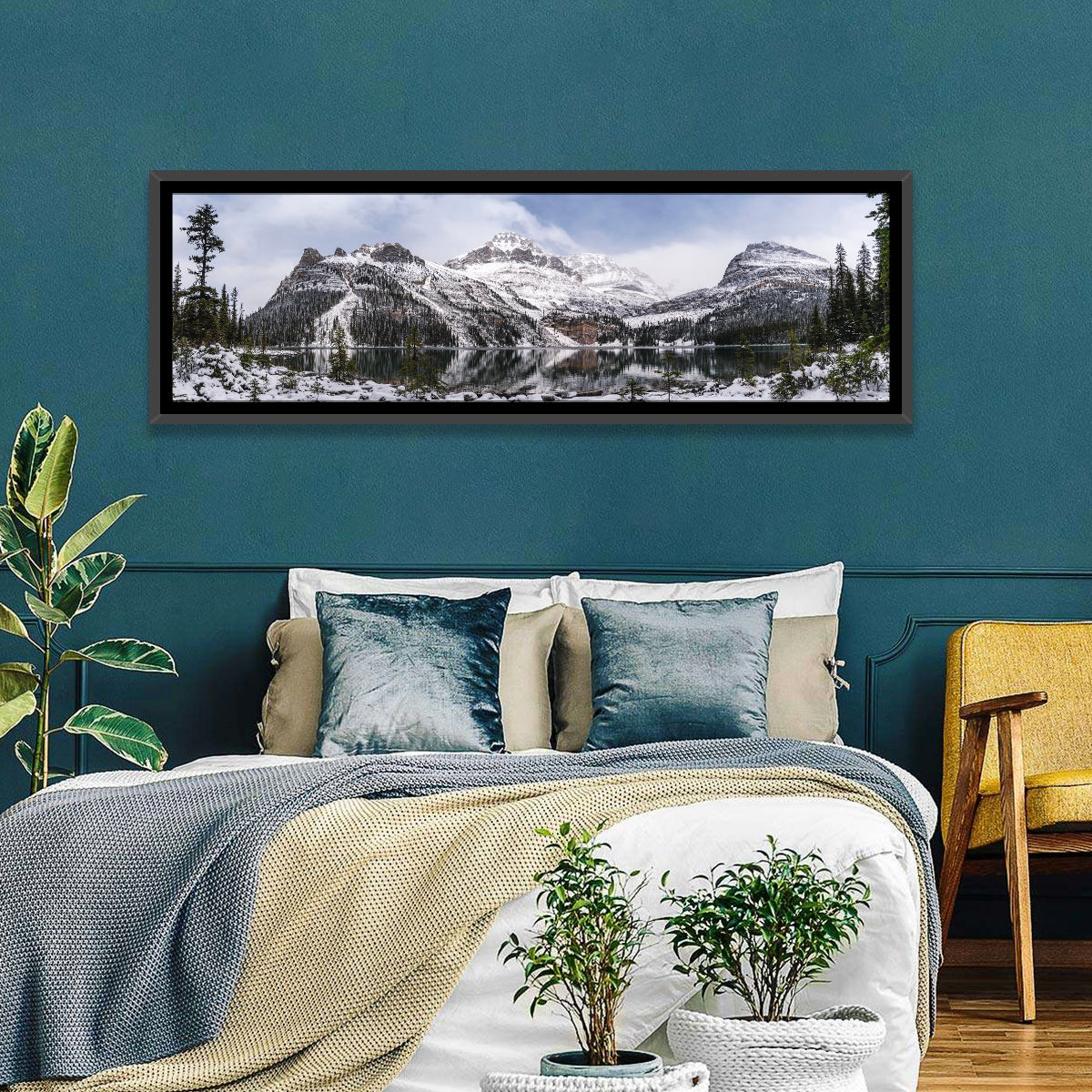 Lake O Hara Winter Reflection Wall Art