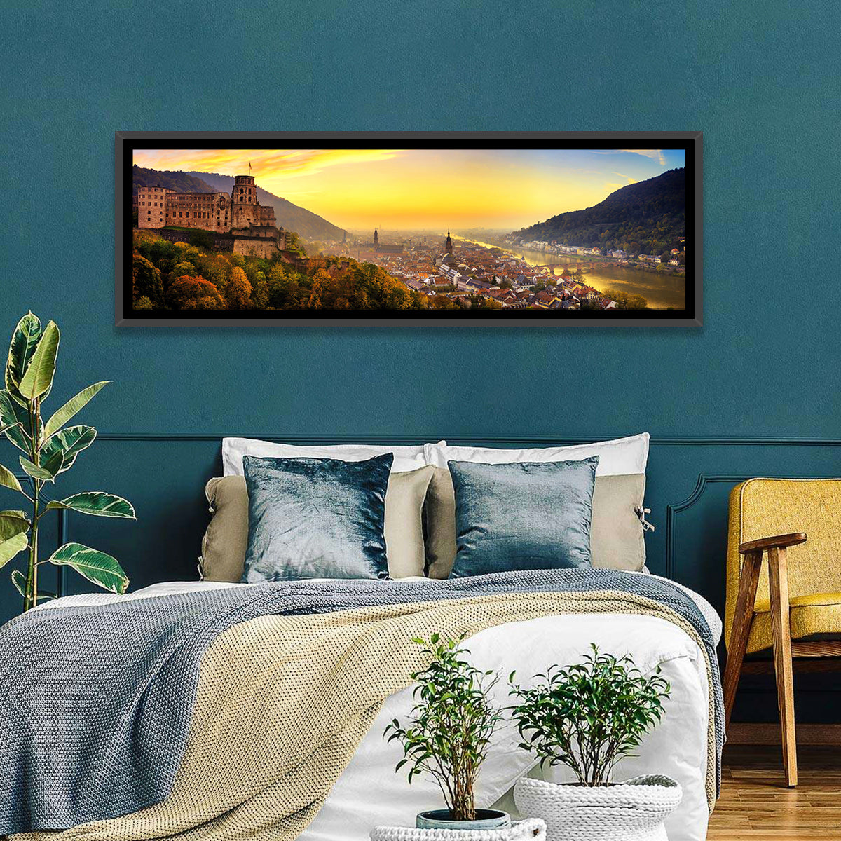 Heidelberg Castle at Dusk Wall Art
