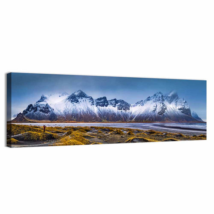 Vestrahorn Mountain Range Wall Art as a canvas print