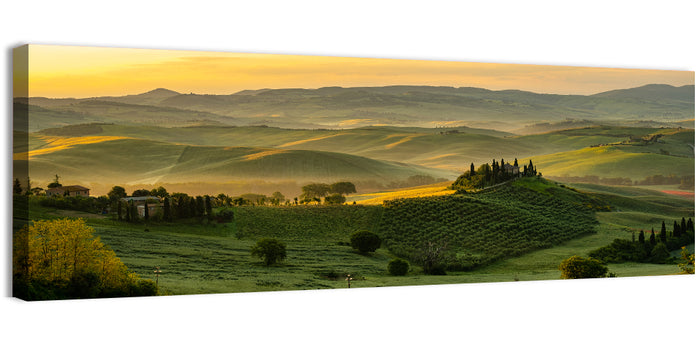 Tuscan Hill Meadows Wall Art as a canvas print