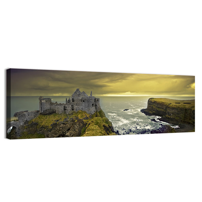 Dunluce Castle Ruins Wall Art as a canvas print