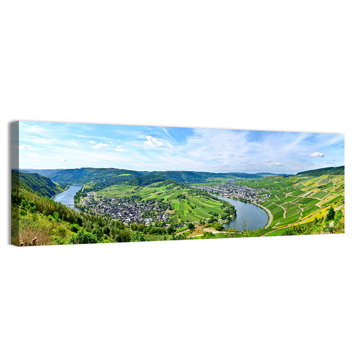 Moselle River at Bernkastel-kues Wall Art as a canvas print