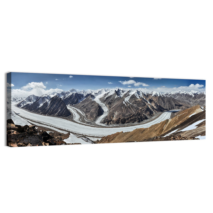 Fedchenko Glacier Valley Wall Art as a canvas print