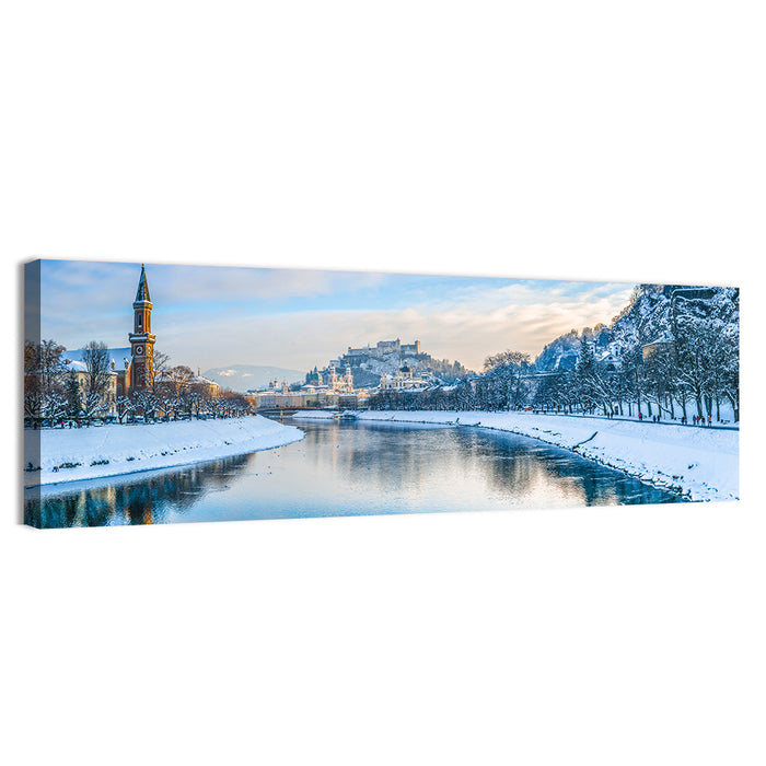 Salzach River, Salzburg Wall Art as a canvas print