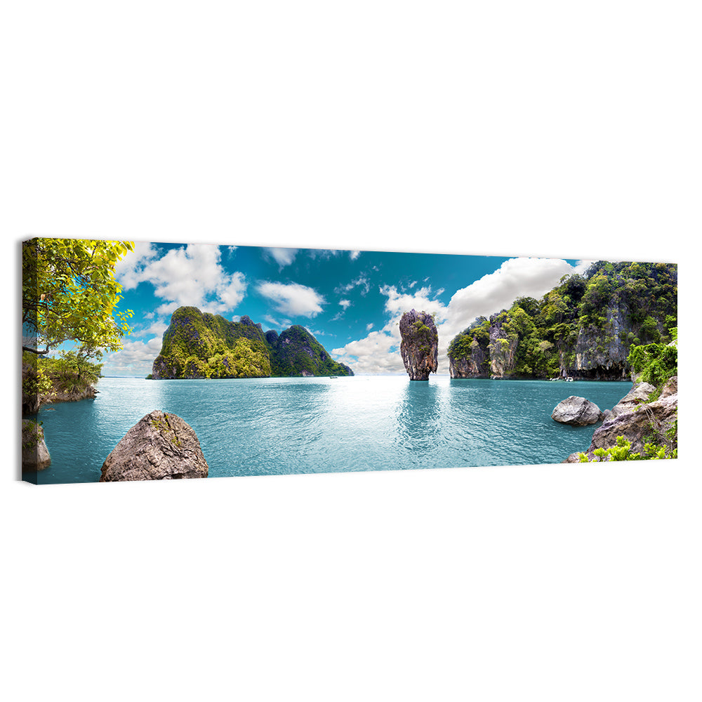 Khao Phing Kan Seascape Wall Art, canvas print, panoramic
