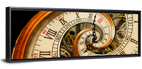 Antique Spiral Clock Face Wall Art