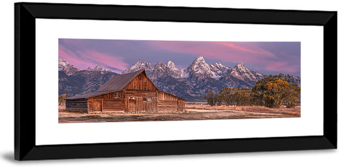 T.a. Moulton Barn at Dusk Wall Art as a framed print