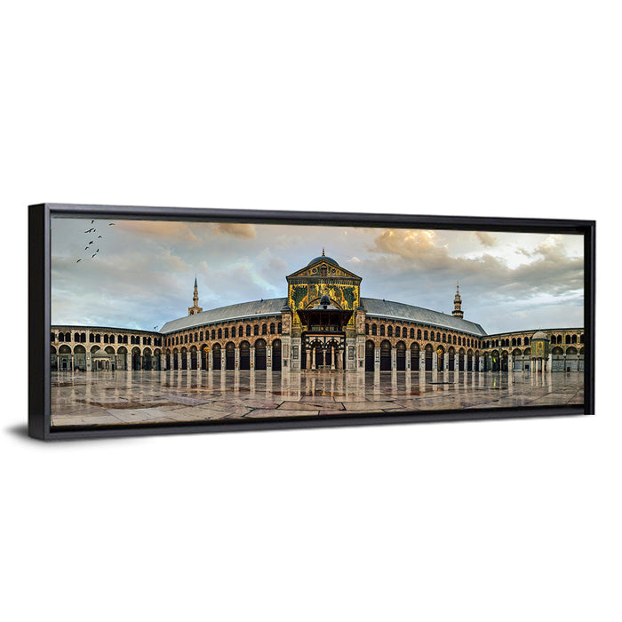 Umayyad Mosque, Damascus Wall Art as a framed canvas